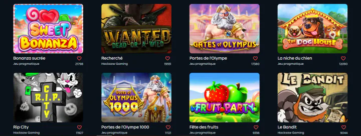 Machines à sous en ligne et jackpots progressifs Gamdom Casino